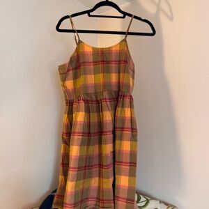 Plaid Spaghetti Strap Dress